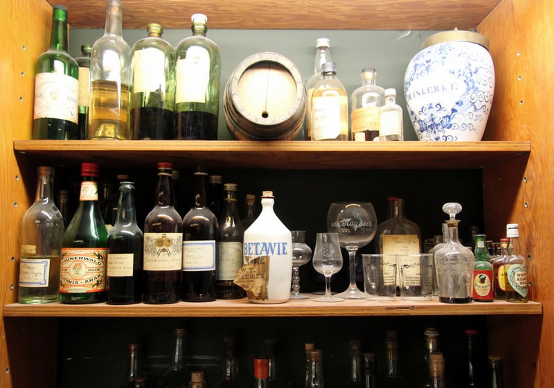 Rum bottles on display at E&A Scheer